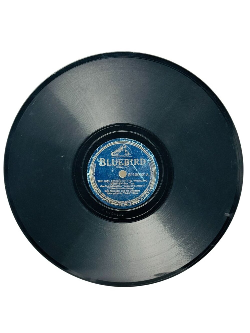 Van Alexander The Girl Friend Of The Whirling Dervish 10in 78 Bluebird B-10092